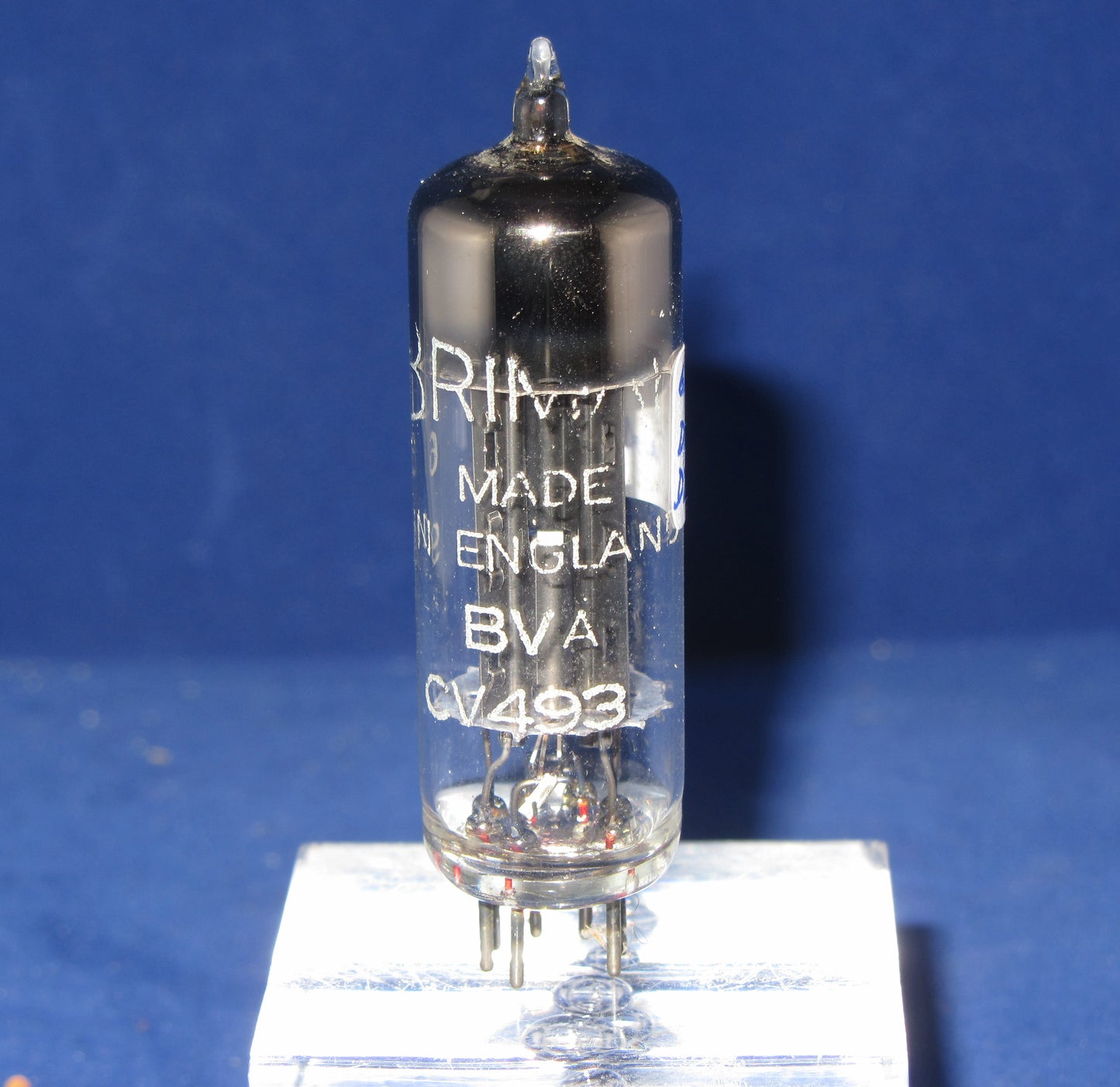 CV493, BRIMAR, MIL SPEC, 6X4, WHITE PRINT,  1955 MANUFACTURE