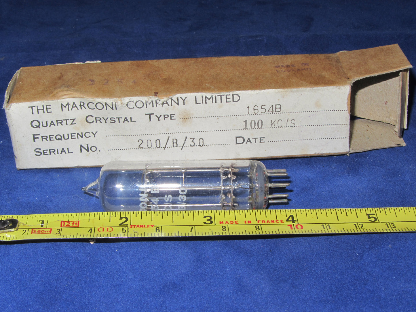 B7G BASED GLASS ENVELOPE CRYSTALS BY GEC, BROOKES AND MARCONI
