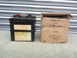 PRITCHETT & GOLD AND EPS LTD. 1945 DATED, BOXED, 2V 75 A/H ACCUMULATOR, UNUSED UNFILLED