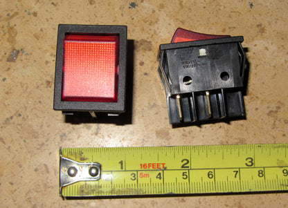 KEMA, T120, DPST , ILLUMINATED ROCKER SWITCH, NOS