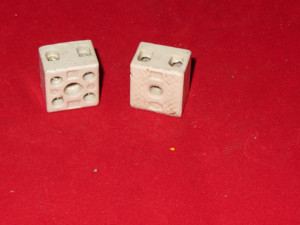CERAMIC, TWO POLE, CONNECTOR BLOCKS, HKL 122, A PAIR
