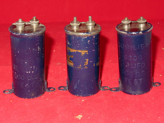 Dubilier, 9200, Paper, Non Inductive, Condenser, 0.04uF @ 500V,  FROM 1935, NOS, UNTESTED