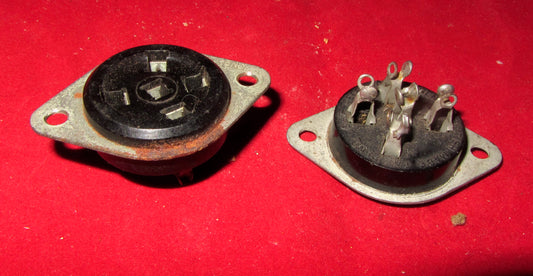 Amphenol, Celestion, British 5 Pin, B5  Valve Bases, NOS