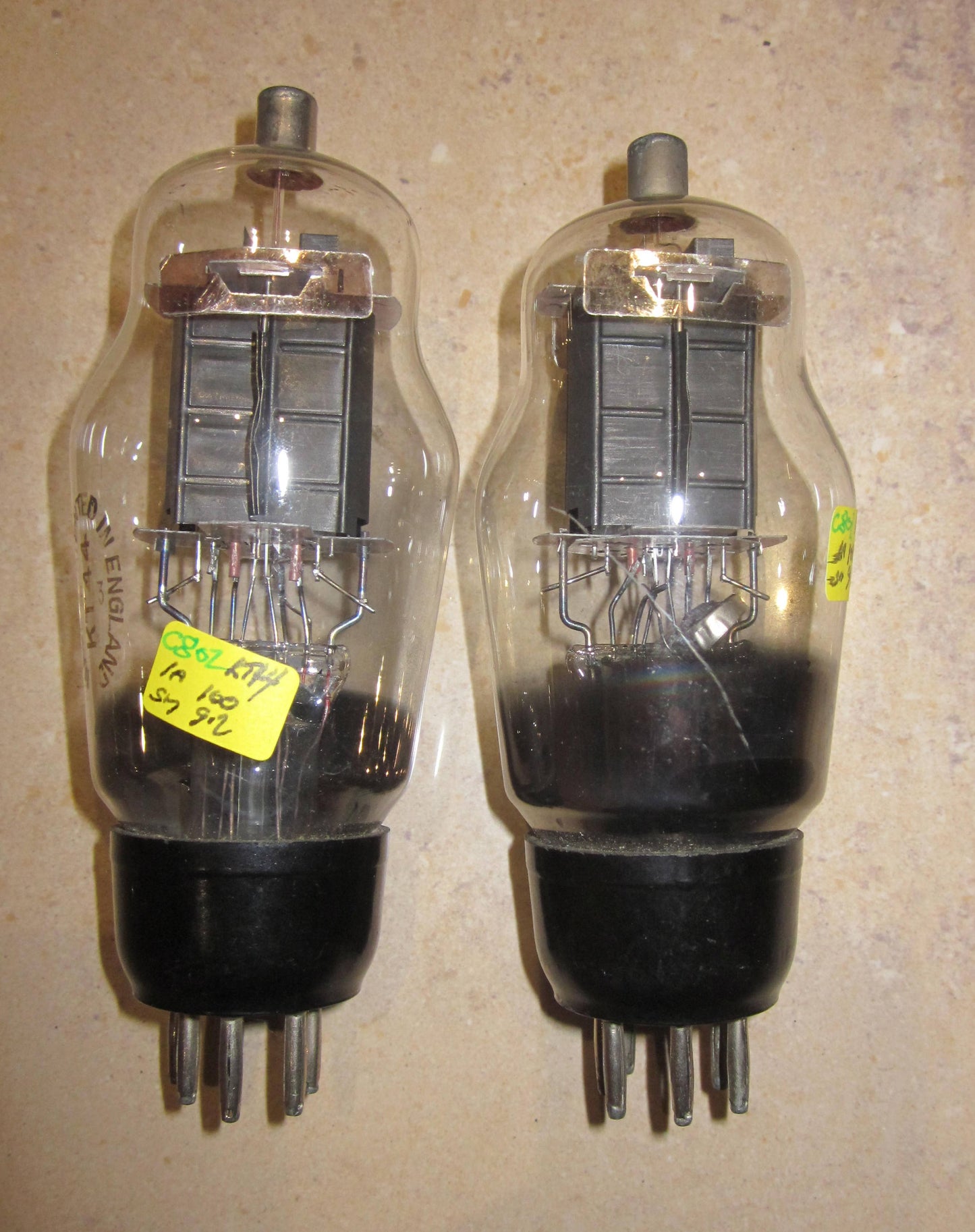KT44, 11E3, ARP26, CV1340, CV1437, CV1576, CV73, VT-75A, OSRAM VARIOUS A KT66 WITH TOPCAP