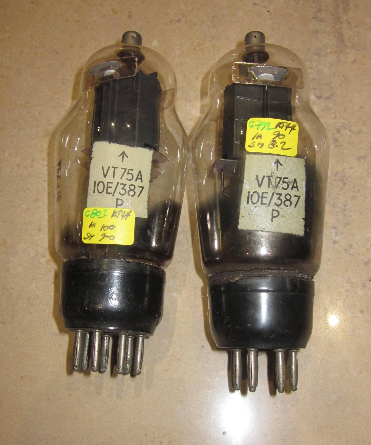 KT44, 11E3, ARP26, CV1340, CV1437, CV1576, CV73, VT-75A, OSRAM VARIOUS A KT66 WITH TOPCAP