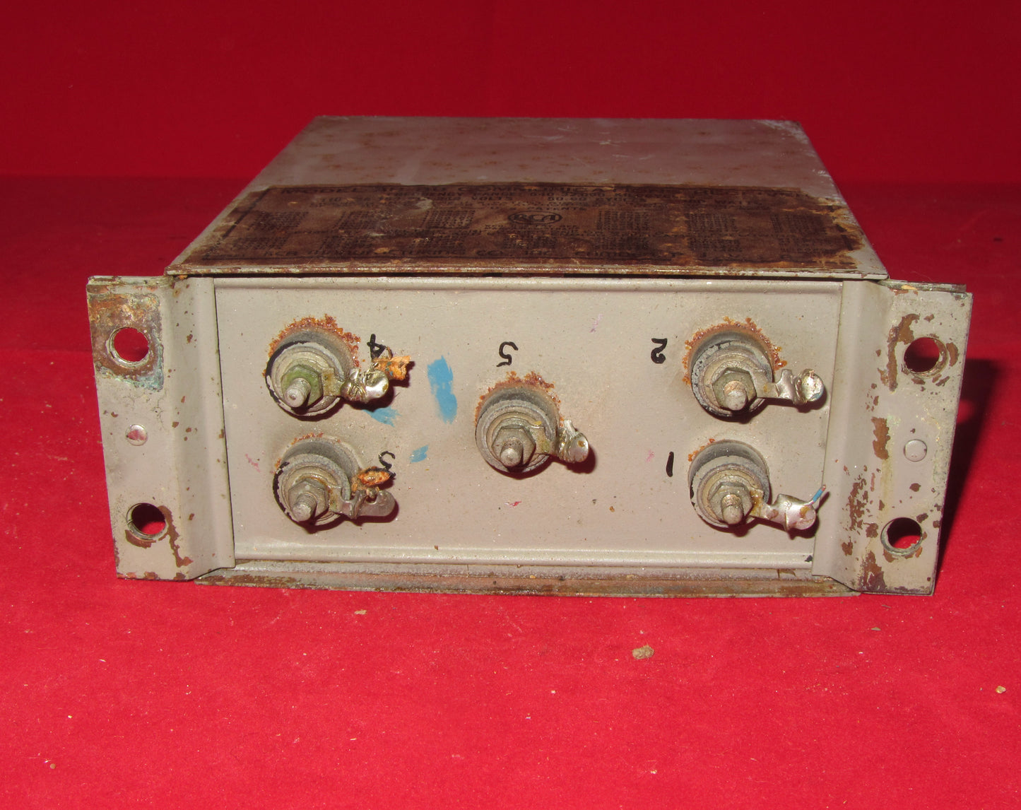 Main Paper Capacitor Block, AR88, RCA, Communications Receiver