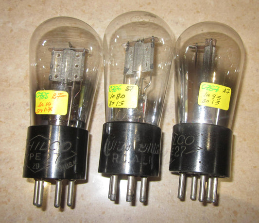 27, UY-227, MESH ANODE, GLOBE ENVELOPE, TRIODE