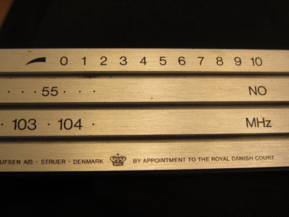 BANG & OLUFSEN, B & O, BEOLIT 500, ALUMINIUM TOP PANEL TUNING SCALE