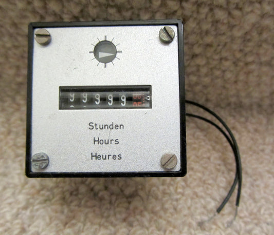 HOURS TIMER, HOURS ELAPSED METER, 220 - 240V, 50Hz