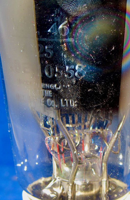 PT25H, GEC OSRAM ,10E/10558, VT46, CV1046, OUTPUT PENTODE, BALLOON  ENVELOPE