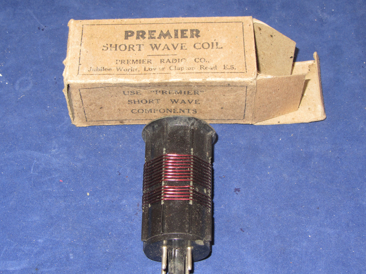 PREMIER RADIO CO.,  PLUG IN COIL, LIKE EDDYSTONE OR RAYMART, OCTAL,  29/47M