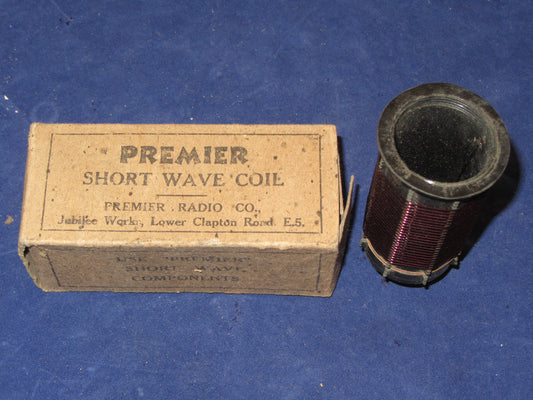 PREMIER RADIO CO.,  PLUG IN COIL, LIKE EDDYSTONE OR RAYMART, OCTAL,