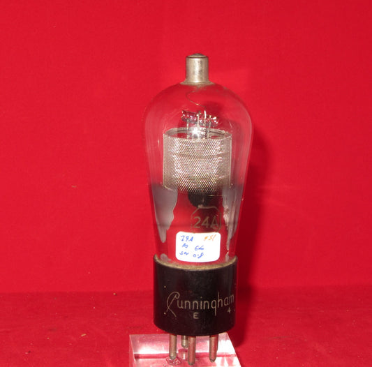 24A, CUNNINGHAM, MESH ANODE, ENGRAVED BASE