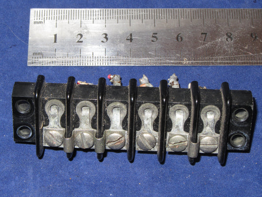 KULKA, 601, 6 Position, Terminal Block,  Barrier Strip,6 way, ex equipt