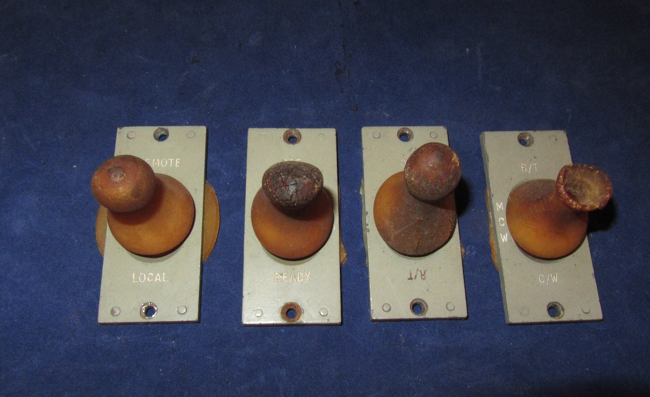 BABY BOTTLE TEAT, SWITCH COVERS,  28 X 62mm, FOR GPO KEY SWITCH,  EX EQUIPT