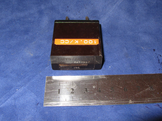 WW2 Crystal, , 100 KHz, , Dated 1947