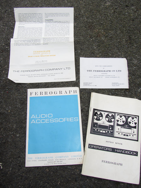 4x 1960s Ferrograph documents