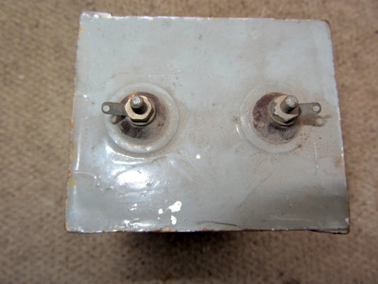 STATIC 4uF 1500VDC PIO PAPER IN OIL BLOCK CAPACITORS UNUSED AIR MINISTRY SAME AS TCC 10C/2222