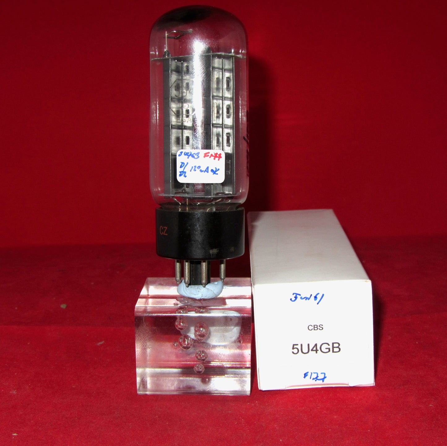 5U4GB, CBS-HYTRON, 1961 MANUFACTURE, 5U4
