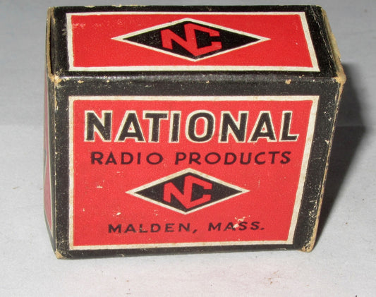 NATIONAL RADIO MALDEN BOXED VALVE BASES FROM 1937 VARIOUS