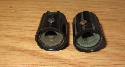 2X 1970s, Hewlett Packard, HP, black knobs, 16mm Dia, 18mm Height