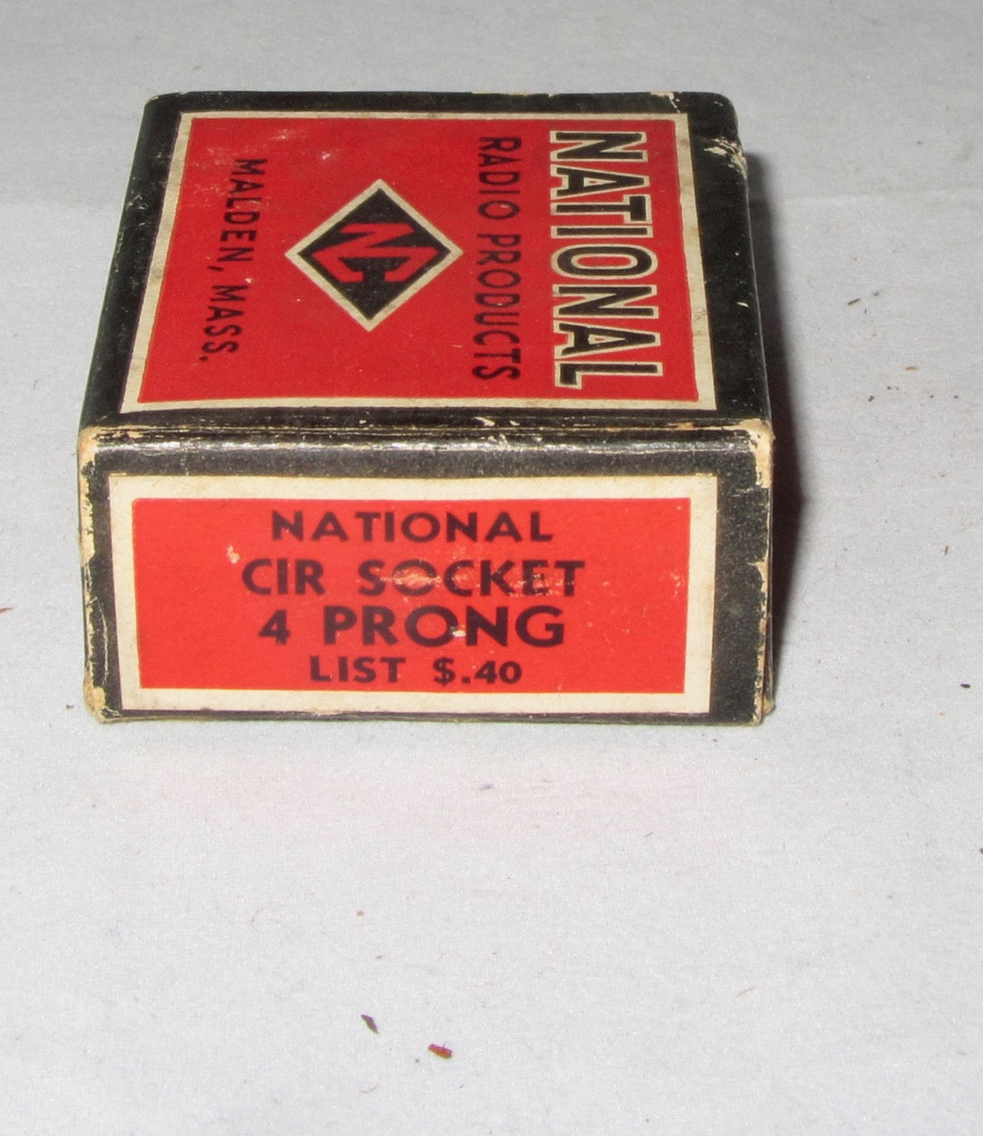 NATIONAL RADIO MALDEN BOXED VALVE BASES FROM 1937 VARIOUS