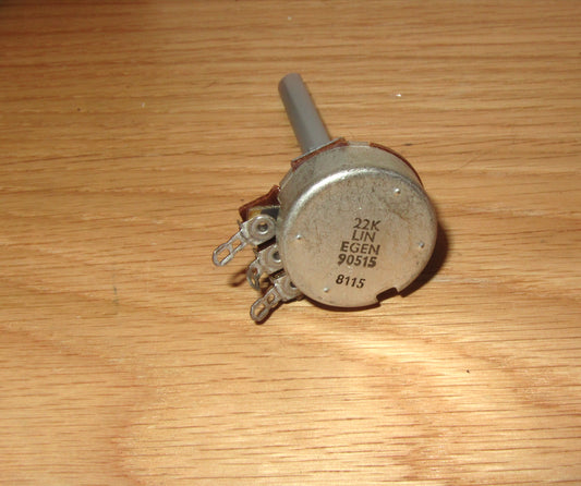 EGEN,  22K LIN, 20mm Metal Case, Potentiometer