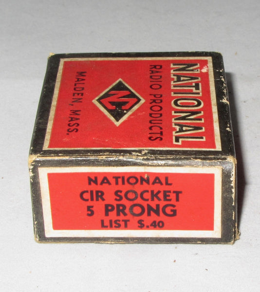 NATIONAL RADIO MALDEN BOXED VALVE BASES FROM 1937 VARIOUS