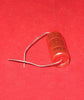 0.05uF @ 400V, HUNTS , AXIAL, RED EPOXY END SEAL, CAPACITOR, NOS, OCT 1964 MANUFACTURE