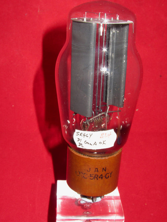 5R4GY, RCA, BROWN BASE, SMOOTH ANODE, JUNE 1953 PRODUCTION