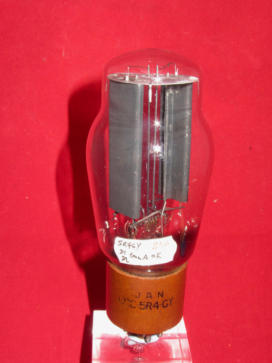 5R4GY, RCA, BROWN BASE, SMOOTH ANODE, JUNE 1953 PRODUCTION