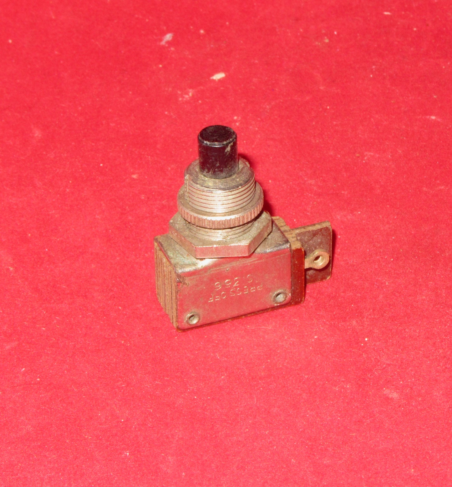 BULGIN ,S366, SPST, BIASED PRESS  SWITCH, NOS