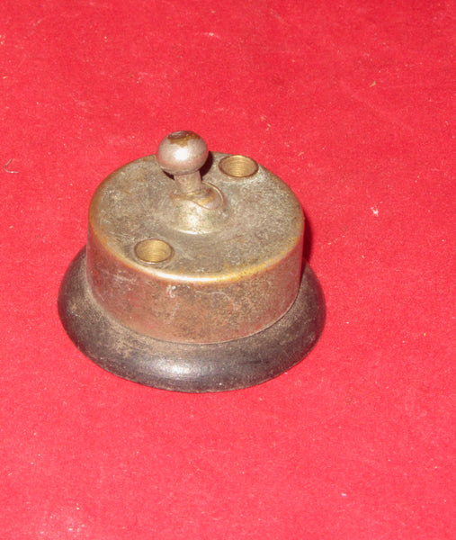 Miniature 30mm Dia., Nickel Flat Topped, SPST, Switch 1925