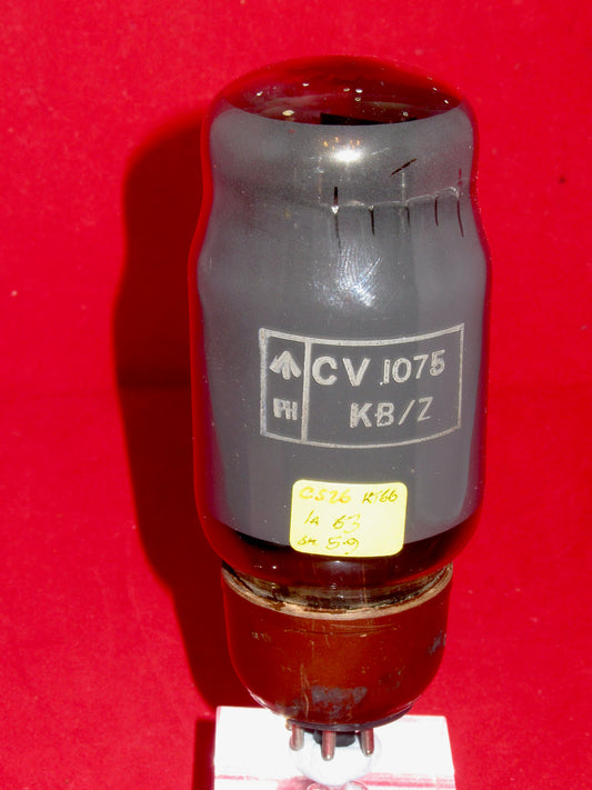 CV1075, MILITARY SPEC, GEC, KT66, GREY GLASS, BROWN BASE, PH, HAMMERSMITH  AUGUST 1958 MANUFACTURE