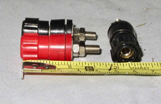 BINDING POSTS, 16mm HEAD, 2BA NUT, NOS