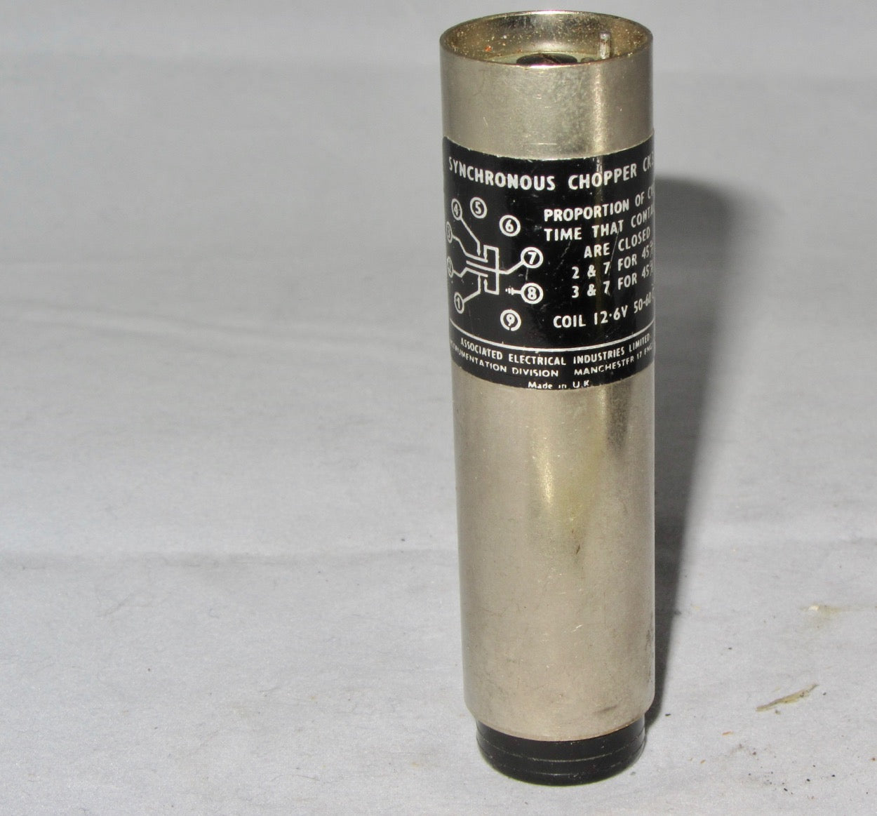 AEI, SYNCHRONOUS CHOPPER, 12.6V  50 - 60Hz, B9A BASED,