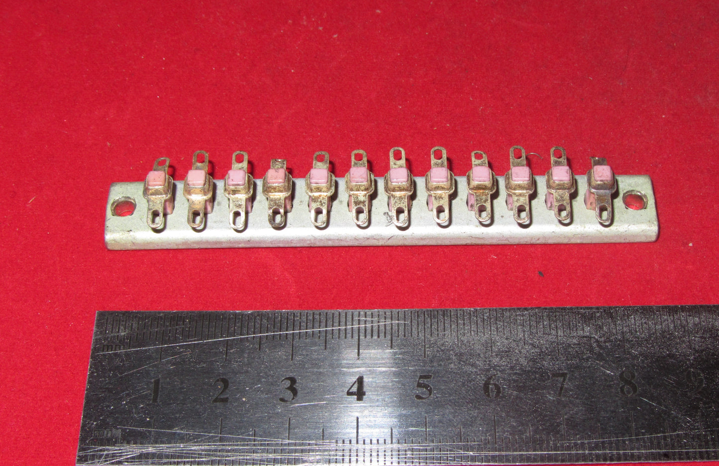 Terminal Strip, 12 way, Part number TS8-12, Ceramic, Jackson Brothers, JB