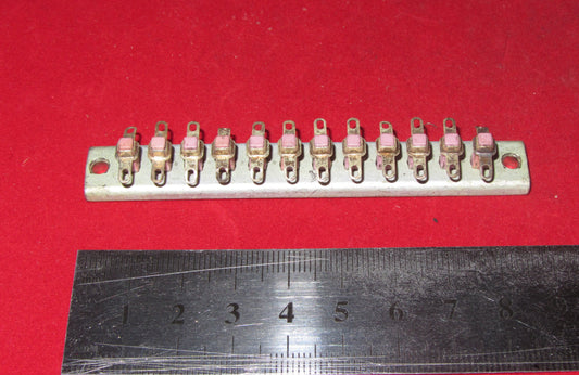 Terminal Strip, 12 way, Part number TS8-12, Ceramic, Jackson Brothers, JB