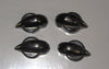 ICA INSULINE,, CHICKEN HEAD, KNOB, BLACK, SET OF 4X