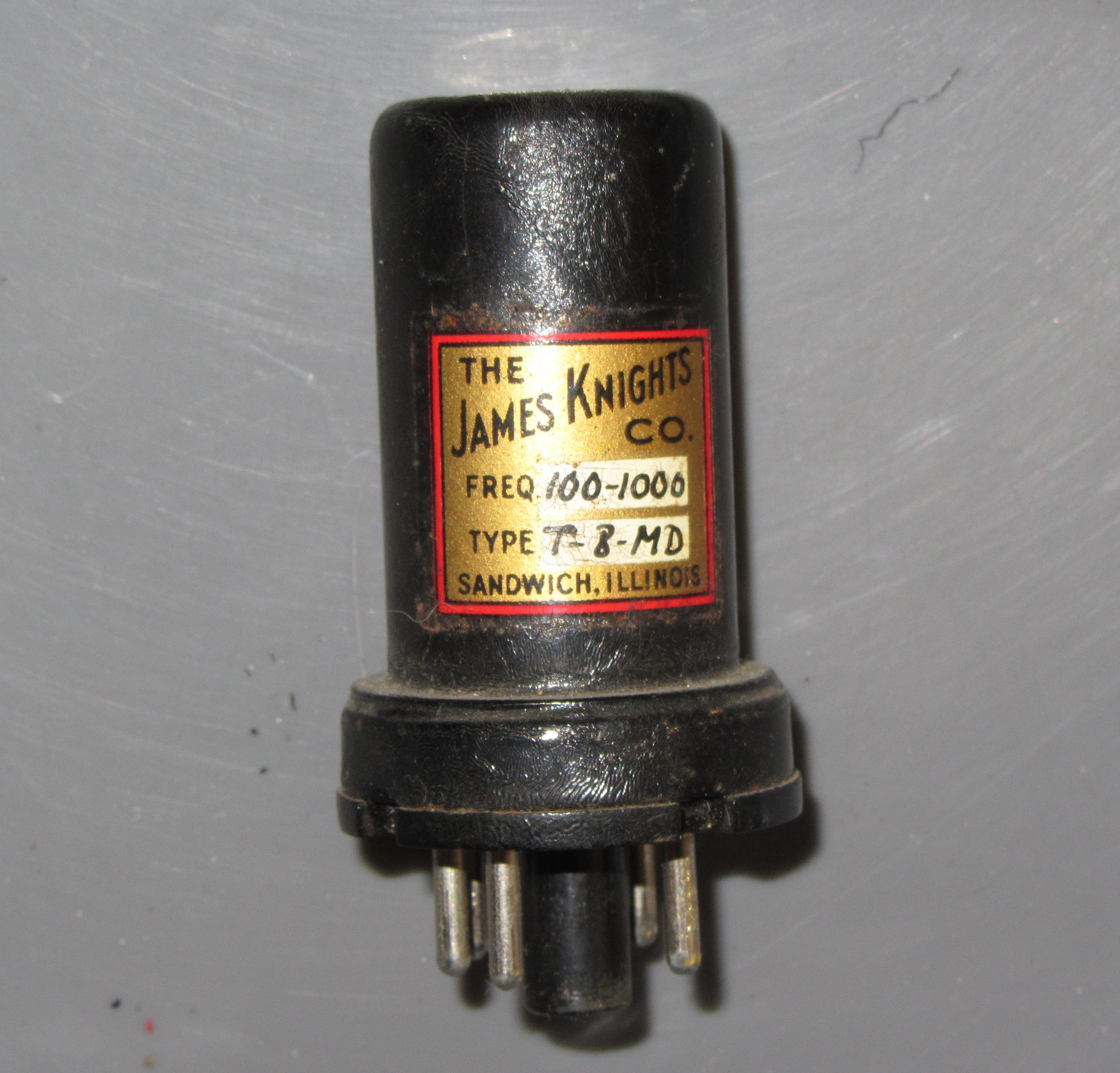 OCTAL BASED, CRYSTAL, JAMES KNIGHTS CO., 100 1000KHZ, MULLARD MAGIC