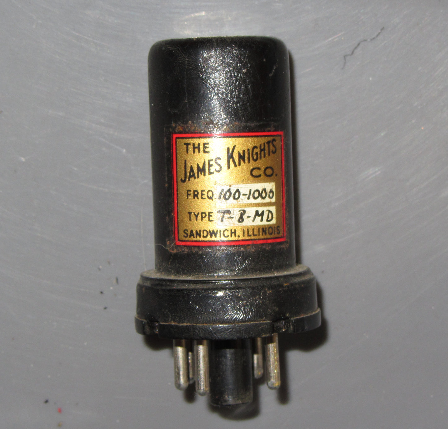 OCTAL BASED, CRYSTAL, JAMES KNIGHTS CO., 100 -1000KHZ,