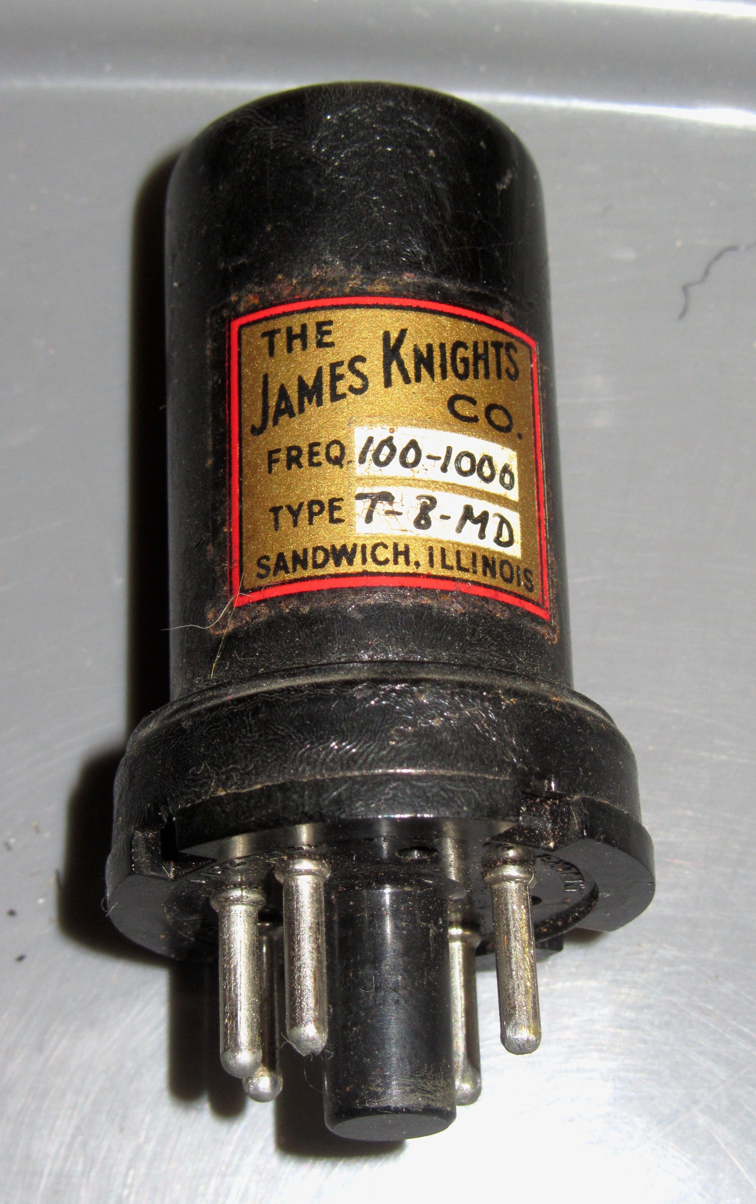 OCTAL BASED, CRYSTAL, JAMES KNIGHTS CO., 100 1000KHZ, MULLARD MAGIC