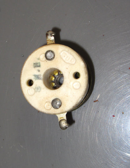 1940s, BUD RADIO INC. RF CHOKE, CERAMIC CIRCULAR FORMER, 8mH, EX EQUIPT