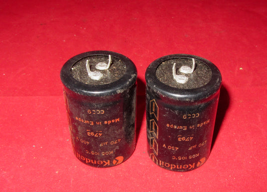 Kendeil, 470uF @ 450V, axial, PCB, snap in, electrolytic capacitors