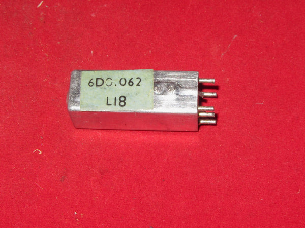 IF TRANSFORMER, IFT, NEW, MARKED L18 6DO.062, 190uH INDUCTANCE