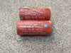 DUBILIER DRILYTIC TYPE BR 32 + 16uF 350V DUAL SECTION AXIAL ELECTROLYTIC CAPACITORS