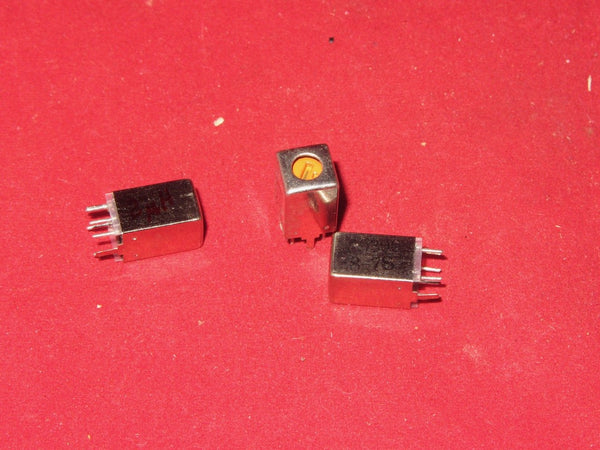 TOKO STYLE, YELLOW SLUG, IF TRANSFORMER, IFT, NEW, MARKED V03068-7S, 20-800uH INDUCTANCE