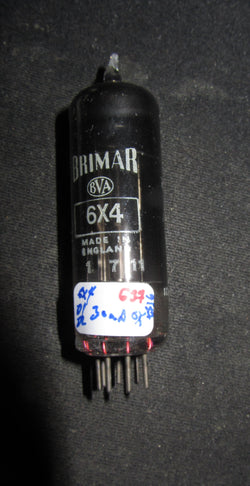 6X4, BRIMAR, WHITE PRINT, GREY GLASS, SEPTEMBER 1957 MANUFACTURE
