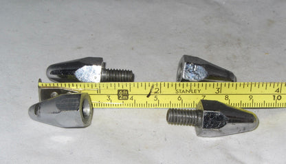 VINTAGE, CHROME, CONICAL FEET, COSSOR?, SET OF 4