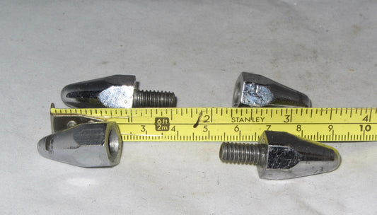 VINTAGE, CHROME, CONICAL FEET, COSSOR?, SET OF 4